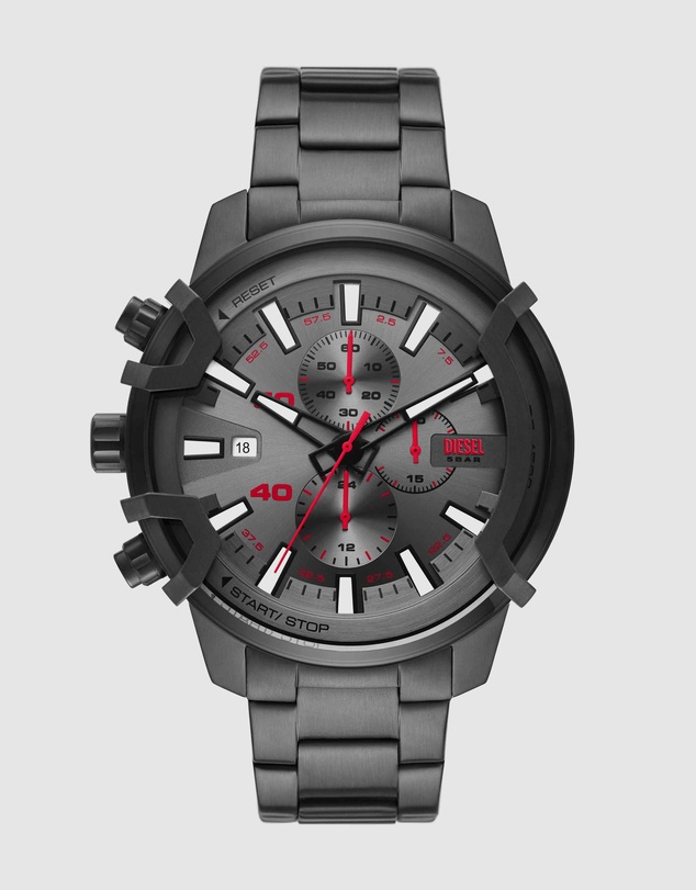 Diesel - Griffed Gun-Metal Chronograph Watch