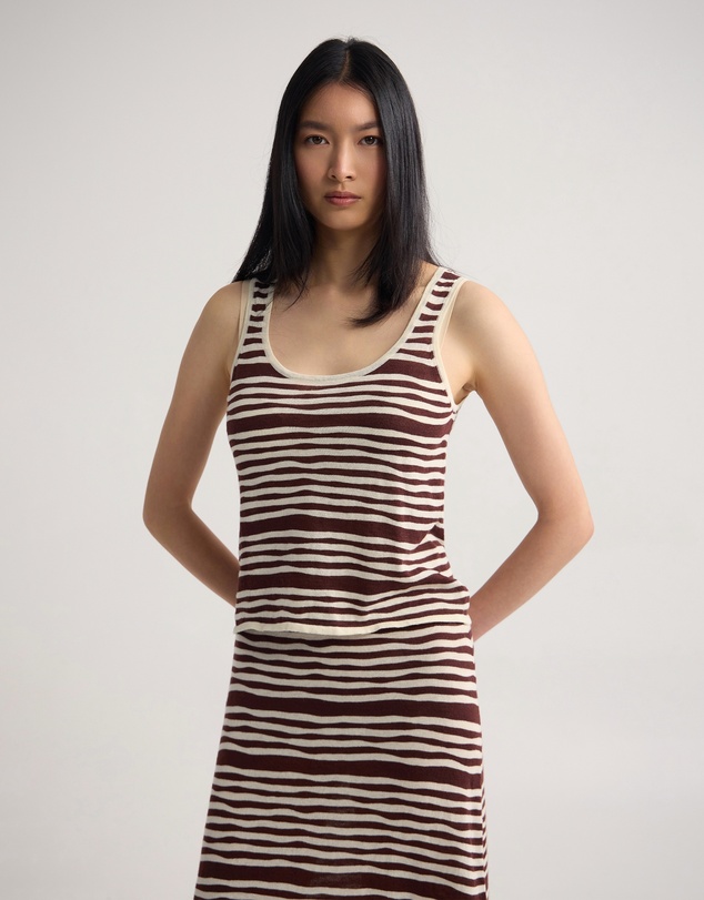 Oxford - Nelly Ramie Striped Tank