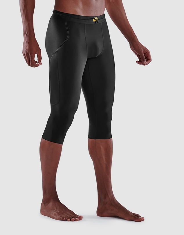 SKINS - SKINS Compression Men's Series-3 Active 3/4 Tight Thermal Black