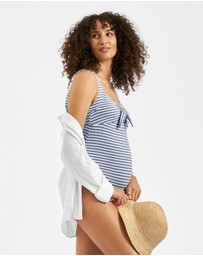 Ripe Maternity - Dune Stripe One Piece