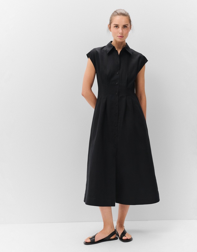 UNISON - Collared Midi Dress