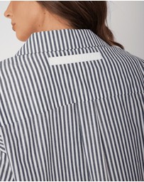 ALEXANDRA - Austin Shirt Navy Stripe