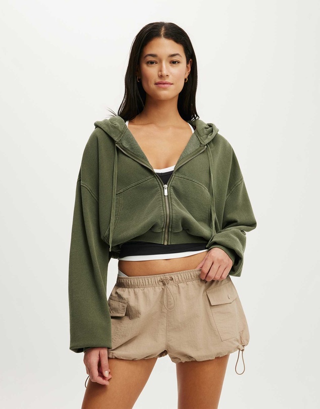 Cotton On Body Active - Active Fleece Bubble Zip Through