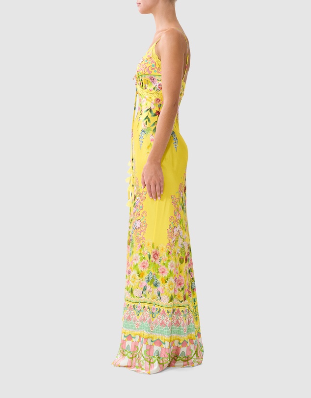 Camilla - Bias Slip Dress With Lace Edge Detail