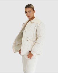 Belle & Bloom - See You Again Quilted Jacket - Cream
