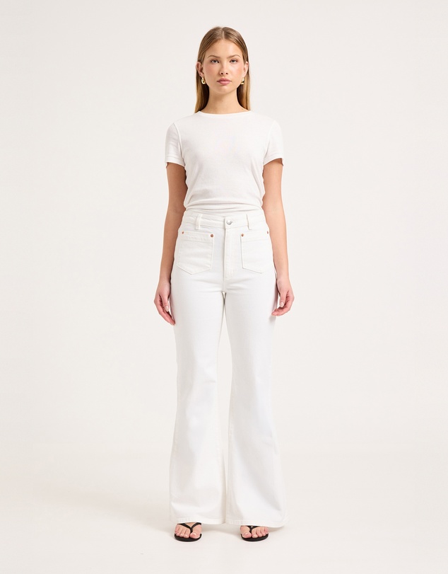 Rolla's - Eastcoast Flare Cleo Vintage White