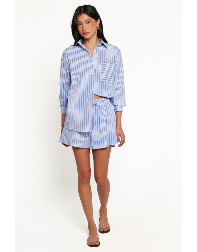 Petal & Pup - Ashlyn Short Set - Blue Stripe