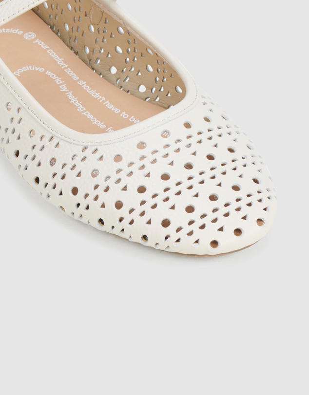 Rollie - Ballet Mary Jane Laser Flat