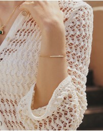 Ania Haie - Gold Pave Bar Bracelet