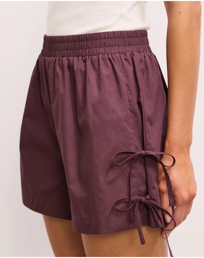 The Fated - Emira Tie Side Shorts