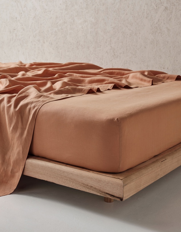 Linen House - Nimes Pure Linen Fitted Sheet