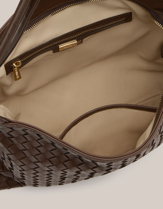 VESTIRSI - Woven Bella Convertible Backpack Chocolate