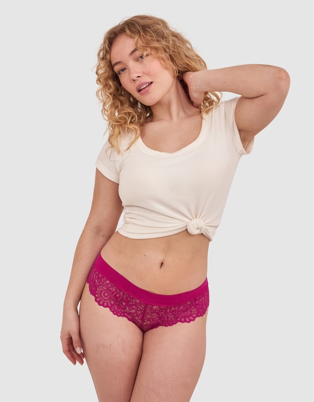 Bras N Things - Audrey Brazilian Knicker - Magenta