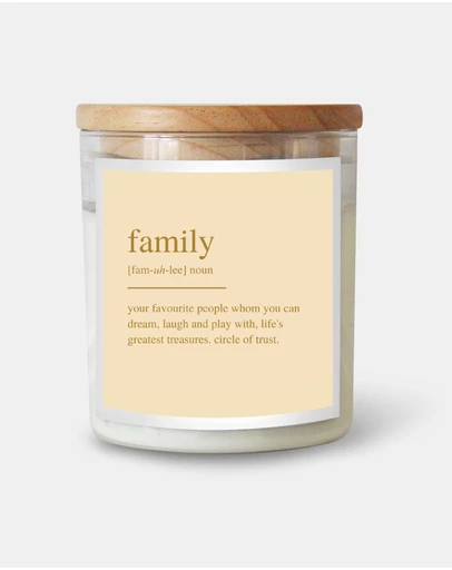 The Commonfolk Collective - Family ~ Goldie Dictionary Meaning Candle