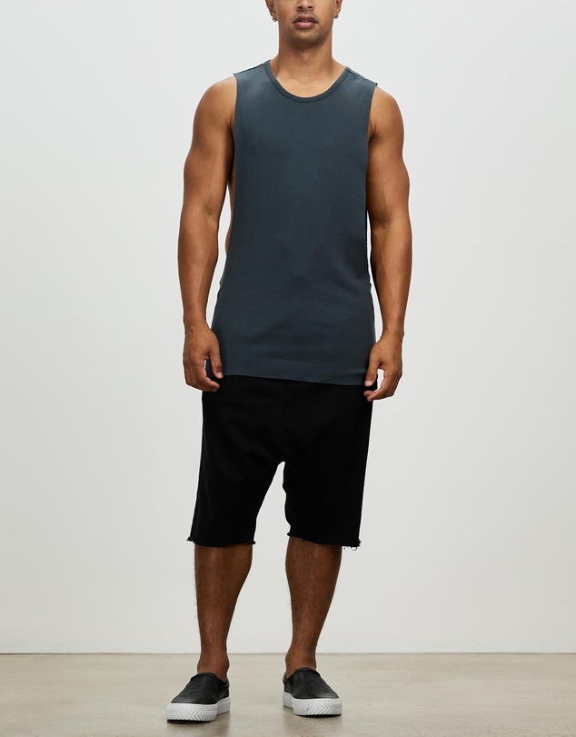 Surrounded By Ghosts - The Titanium Rib Knit Muscle T-Shirt