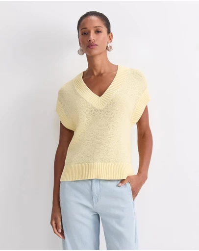 Sportscraft - Josie Tape Yarn V Neck Tank