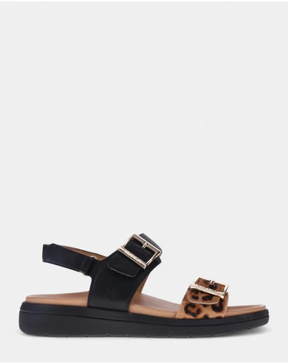 Mia Vita - Bettina Slingback Sandal - Black Leopard