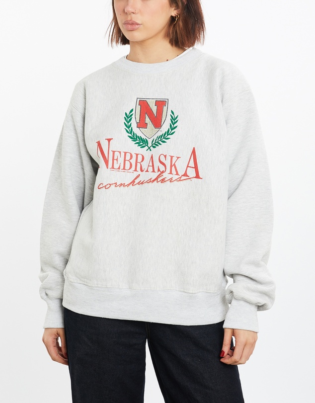 Vintage by The Real Deal - Pre Loved - 1990 NCAA University of Nebraska Huskers Sweatshirt