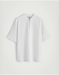 COS - Half-Zip Cotton T-Shirt