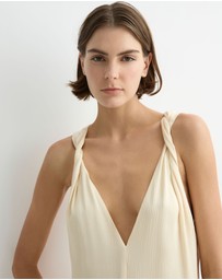 BONDI BORN - Ardea Twist Shoulder Maxi Dress
