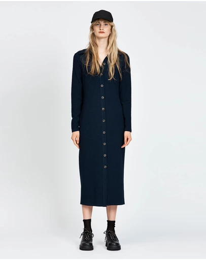 bul - Paju Dress Navy Check
