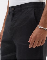 AERE - Tailored Linen Shorts