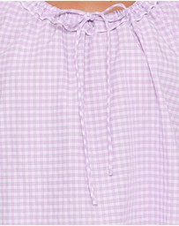 Petal & Pup - Wendy Mini Dress - Lilac Gingham
