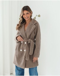 Esther & Co - Brienna Jacket - Taupe