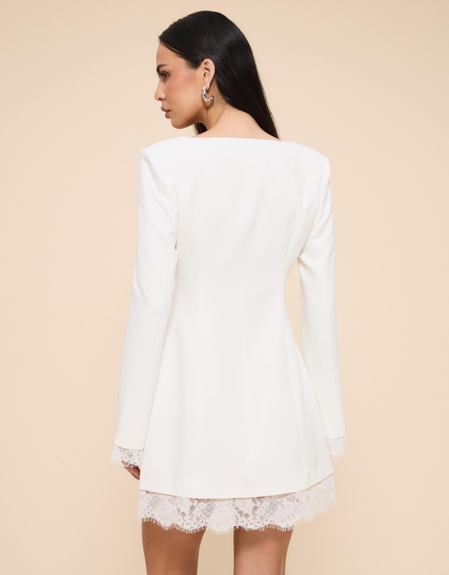 CHANCERY - Florence Scooped Neckline Mini Blazer Dress