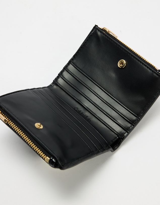 Calvin Klein - Foil Logo Glossy Double Zip Cardcase