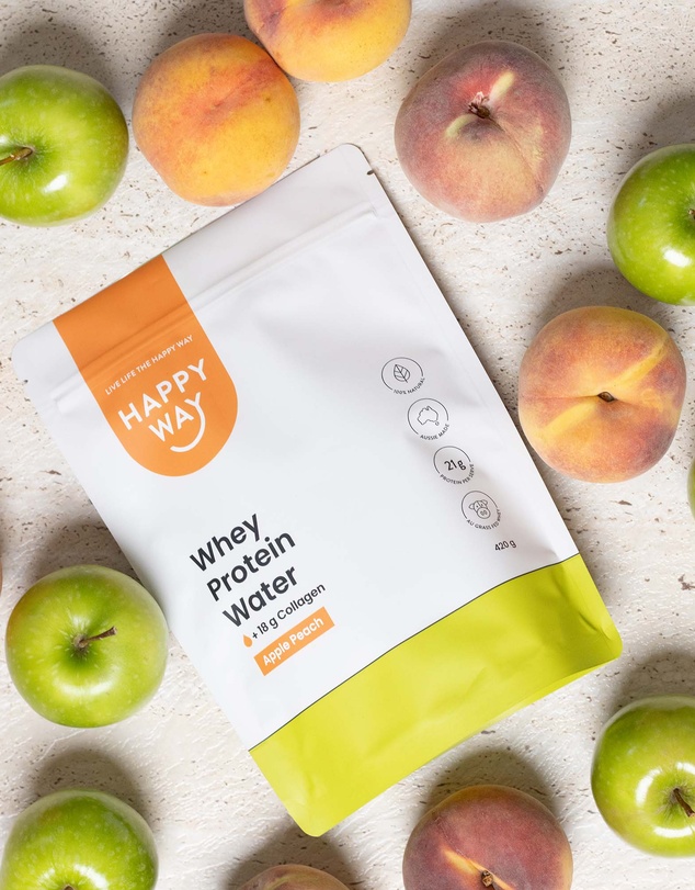 Happy Way - Apple Peach Whey Protein Water Powder