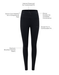 Lorna Jane - Amy Thermal Phone Pocket Full Length Leggings