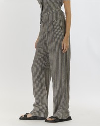 Amelius - Set Sail Linen Stripe Pant