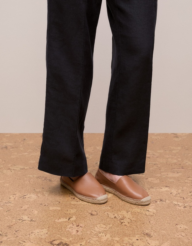 Trenery - Tallow Espadrille Flat in Russet