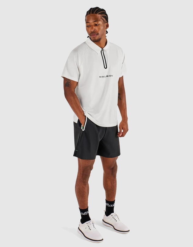 Malbon - Performance Zip Raglan Polo