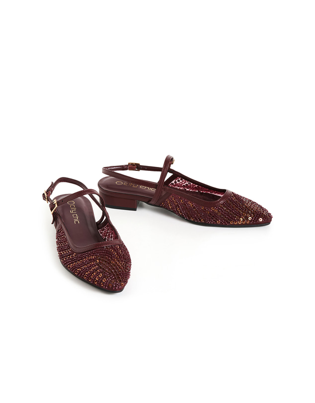 City Chic - WIDE FIT Lily Bead Flat