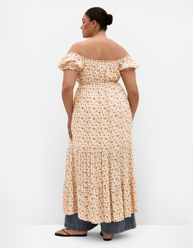 City Chic - Dream Print Tiered Maxi Dress