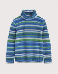 Seasalt - Seasalt Cornwall Blue Braque Roll Neck Jumper