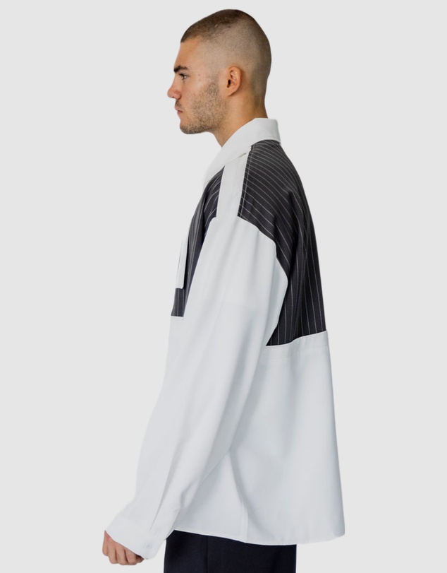 Justin Cassin - Tatum Pinstripe Block Shirt
