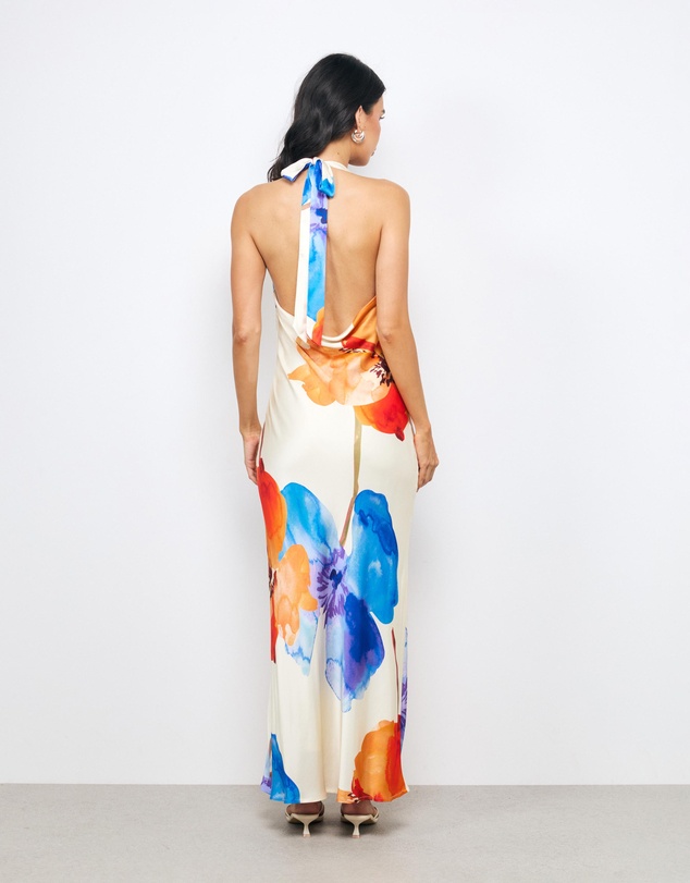 AERE - Lea Halter Maxi Dress