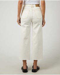 All About Eve - Charlie High Rise Wide Leg Jean Vintage White