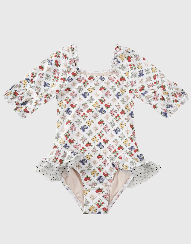 Aqua Blu Kids - Petit Four Short Sleeve Puff One Piece - Kids