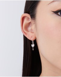 Karen Walker - Mini Feather Arrow Earrings