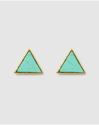 Miz Casa and Co - Geometric Triangle Earrings