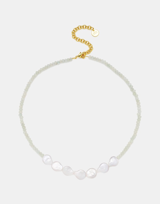 Amber Sceats - Bordeaux Necklace in Light Green