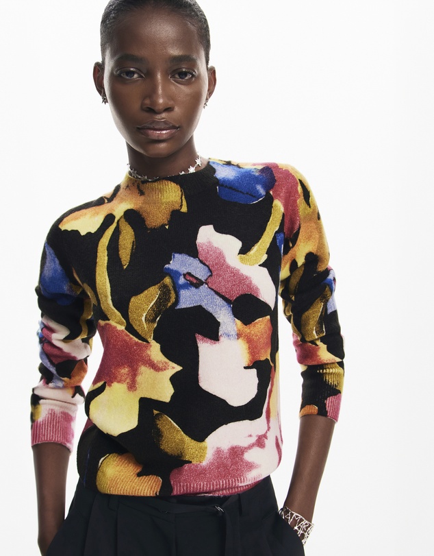 Desigual - Arty flower sweater