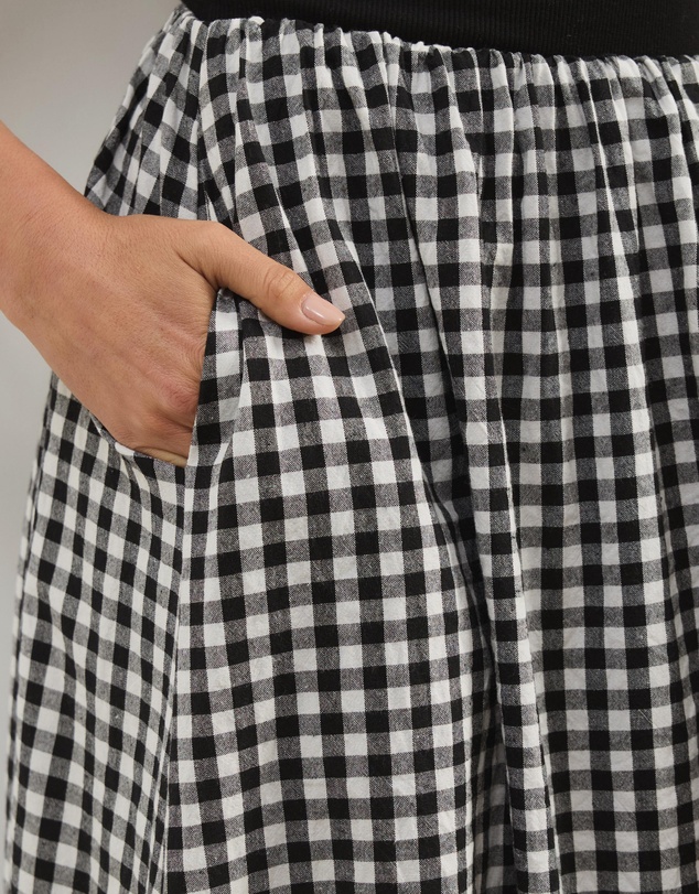 Atmos&Here - Lydia Gingham Midi Skirt