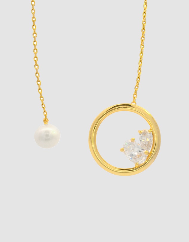 Georgini - Georgini Chic Noel Freshwater Pearl Gold Lariat