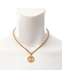 Pre-Loved by Azura Reborn - Pre-Loved CC Gold Plated Round Pendant Necklace