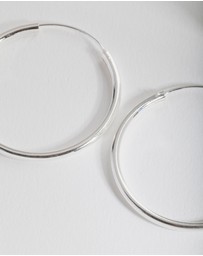 Lovisa - Sterling Silver Thick Hoop Earrings